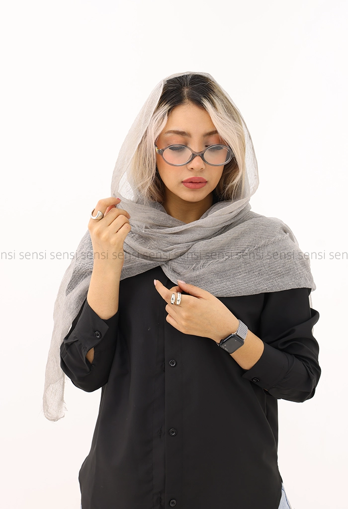 شال ساده کنفی کد1004221